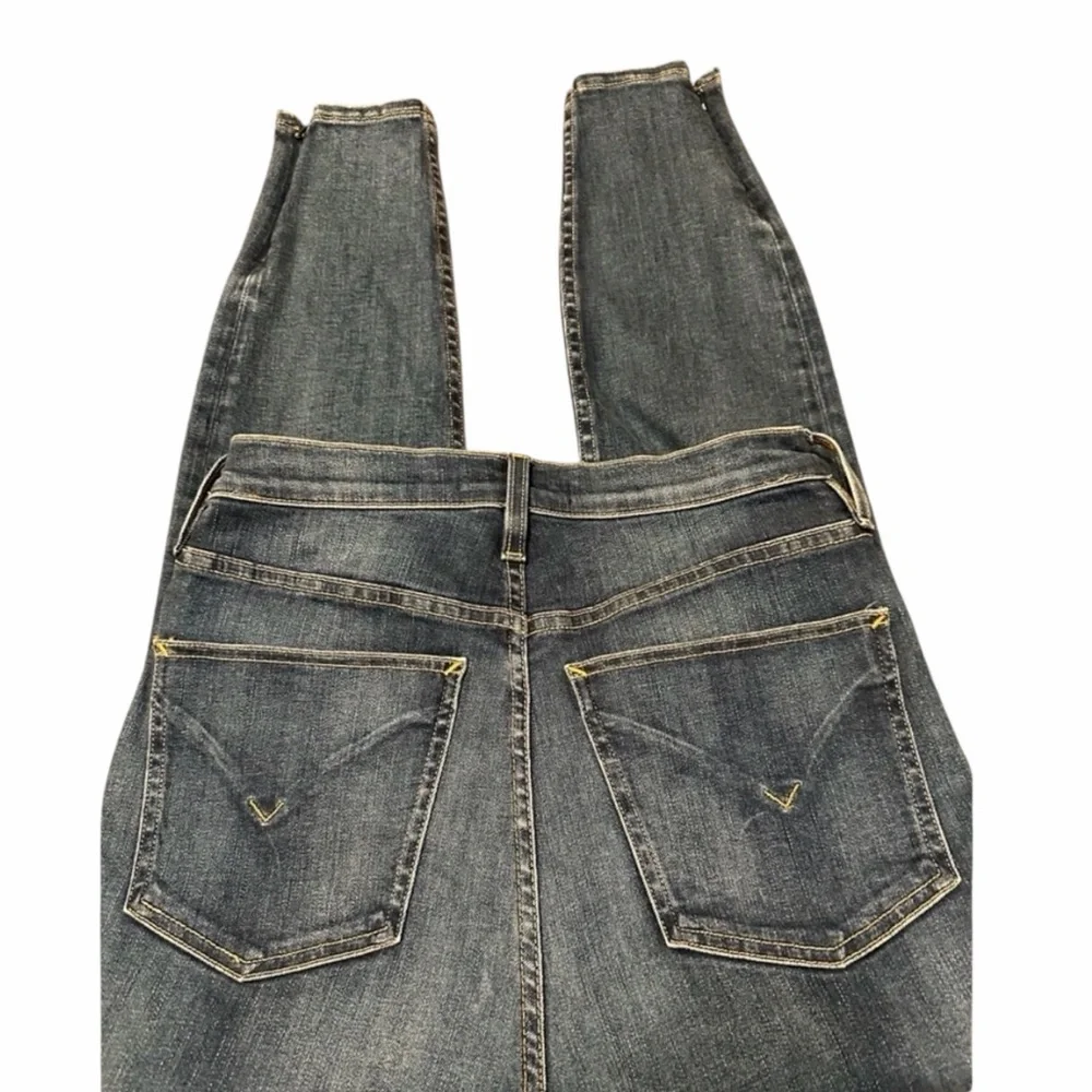 Hudson Centerfold Ultra High Rise Skinny Jeans Dark Wash Ankle Zip 29